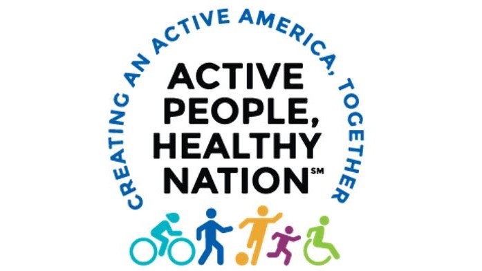Active People, Healthy Nation logo, with the text &ldquo;Creating an Active America, Together."