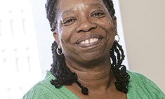 Cynthia Johnson smiling at the camera